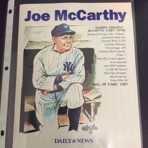 New York Yankees Daily News Joe McCarthy